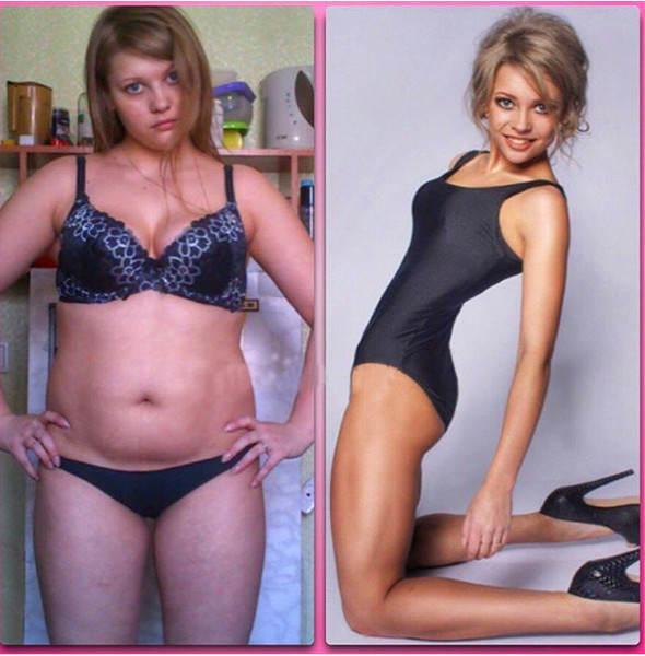 до и после похудения картинка